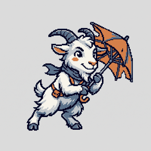 Gusty Umbrella Goat logo